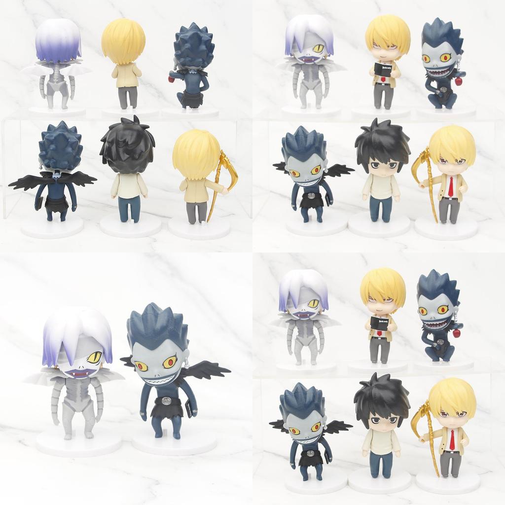Death Note Zestaw Figurek Akcji Szczegółowe Modele PCV z L Light Ryuk Rem Kolekcjonerskie Figurki