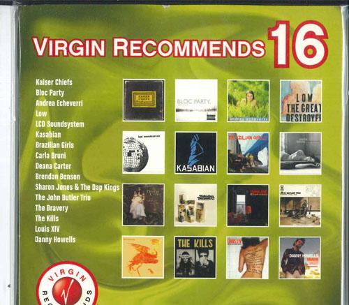 CD РАЗЛИЧНЫЕ Virgin Recommends 16 НЕ VIRGIN MEGASTOR 2004 США Рок Б/У