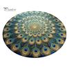 Artistic Door Rug Peacock Indoor Mat Non Slip Front Colorful Decorative Animal Feathers Floor Area for Entryway Living Room Bathroom Sturdy