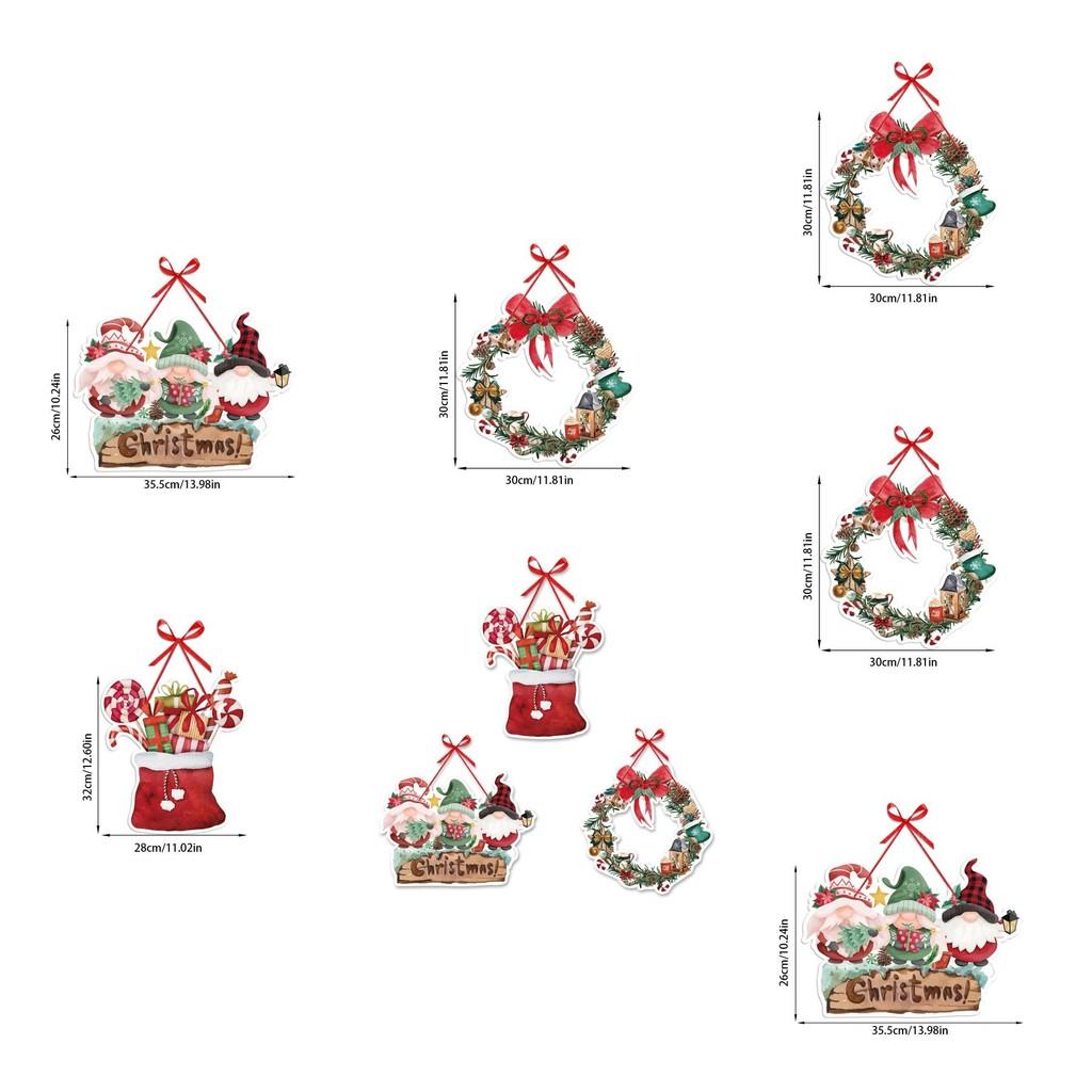 Christmas Event Paper Door Wreaths For Party Venue Decor And Festive Atmosphere Creation