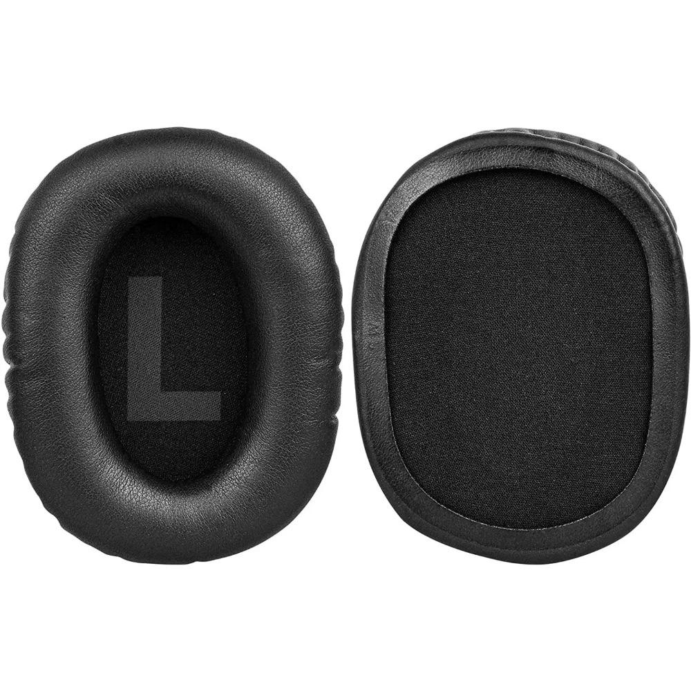 

1 Пара Запасних Амбушур-подушок для Ігрової Гарнітури Logitech G Pro X Шкіряні Амбушури Чохол для Вух Накладки на Вуха Шумопоглинаючі Black PU