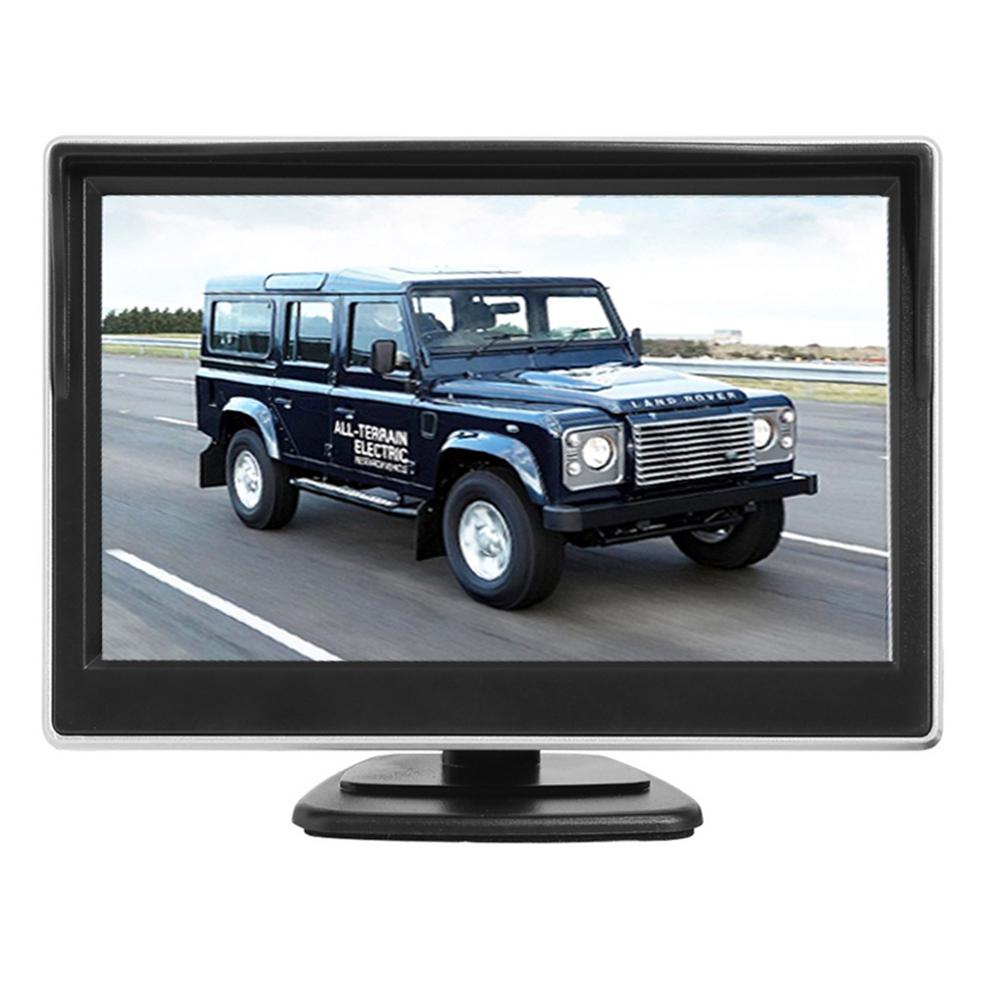 

RH-508 Car Accessories 5 LCD Display Monitor 4-LED Rear Camera Car Reversing Kit with AV1 AV2 Vide Inputs Type A