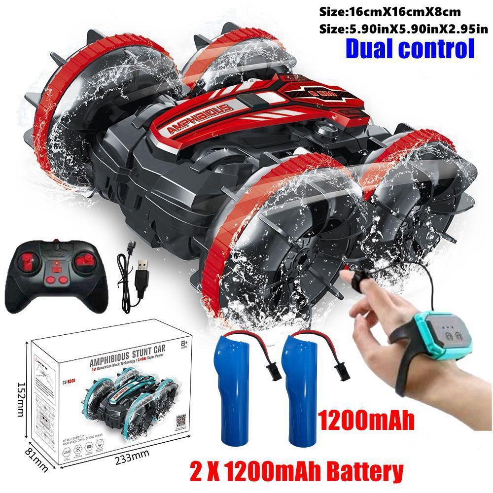 Amphibious Rc Car Remote Control Stunt Car Vehicle Double-sided Flip Radio Drift Off Road Outdoor Toys For Boy Children Gift