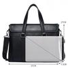 Laptop Bag Leather Briefcase Large-capacity Storage Single-shoulder Crossbody Handbag