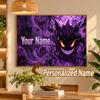 Gengar Custom Name Diamond Painting Personalized 5D Full Drill DIY Diamond Art Home Decor
