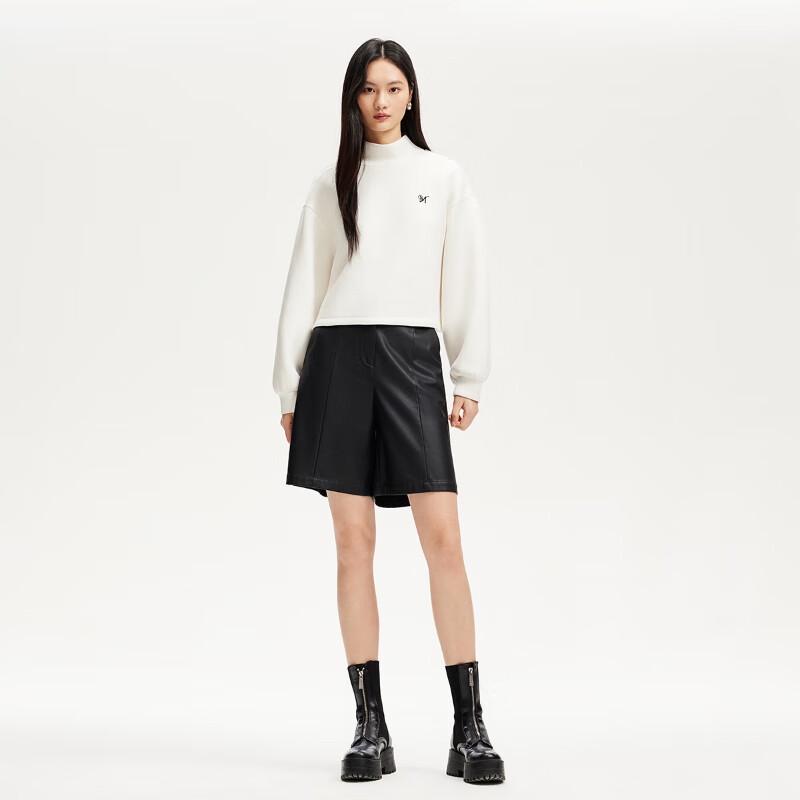 VEROMODA 2025 Autumn Spacer Fabric Drawstring Hem Sweatshirt