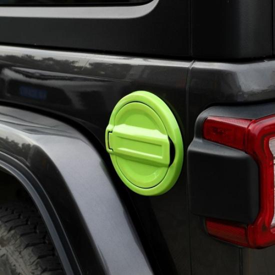 Filler Door Fuel Tank Lid Gas Cap Cover Trim Accessories for 18+Jeep Wrangler JL