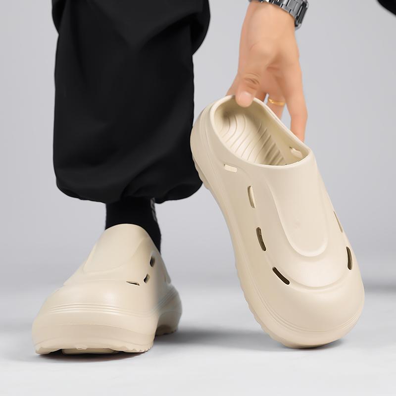 Sandali da uomo estivi Pantofole da spiaggia Pantofole da esterno alla moda Scarpe casual da spiaggia per sport acquatici Infradito cave traspiranti Sneaker da uomo economica Aqua