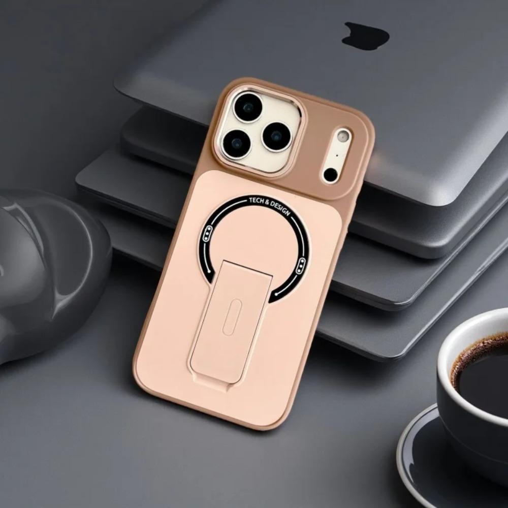Armor Foldable Kickstand Case For iPhone 17 Air 16 15 14 Plus 13 Pro Max Heavy Duty For Magsafe Magnetic Wireless Charging Cover