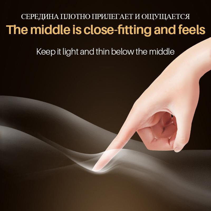 ELASUN Condoms 50pcs Ultra Thin Extra Lubricant Natural Latex Free Gift Penis Ring Sleeve Adult Sex Toys
