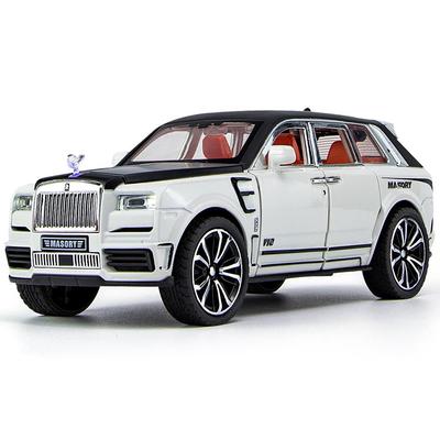 1:Modello di auto in lega in scala 32 per Cullinan, macchinina giocattolo da tirare indietro in lega di zinco con suono e luce, giocattoli da collezione per veicoli in metallo in miniatura SUV di lusso