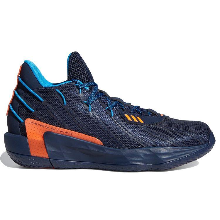Adidas Dame 7 Lights Out Men Sneakers Blue Team-Navy Bright-Blue FZ1103