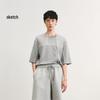 Ku Xuan Men's 2025 Summer H-Fit Round Neck Cotton T-Shirt