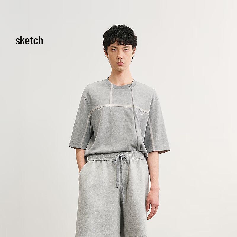 Ku Xuan Men's 2025 Summer H-Fit Round Neck Cotton T-Shirt