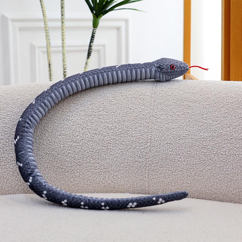 Snake Plush Toy With Realistic Design For Kids And Adults Gift Collectible