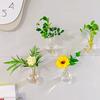 Top Quality Acrylic Wall Mounted Transparent Vase Hydroponics Planter Propagation Station Plastic Flower Pot for Home Decoration