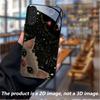 Premium Tempered Glass Phone Case for Galaxy S20, S21, S22, S23, S24, S25 Series (FE, Ultra, Plus) — Cat & Starry Sky Theme.