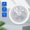 Three-speed Mode LED Fan Light Remote Control Fan Ceiling Light E27 Screw Fan Light  Bedroom