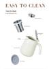 High-End 316 Stainless Steel Insulated Teapot with Tea and Water Separation, 800ml Capacity, Muffled Design, Gift Kettle with Engraving Options.