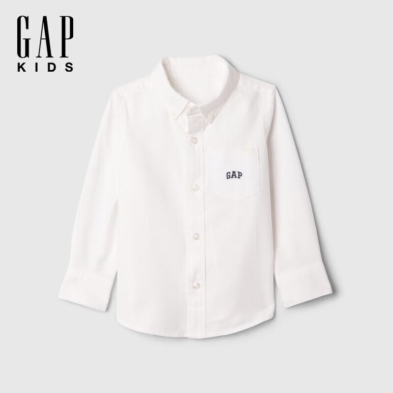 Gap Toddler Boys  Embroidered Logo Long Sleeve Shirt 110/60