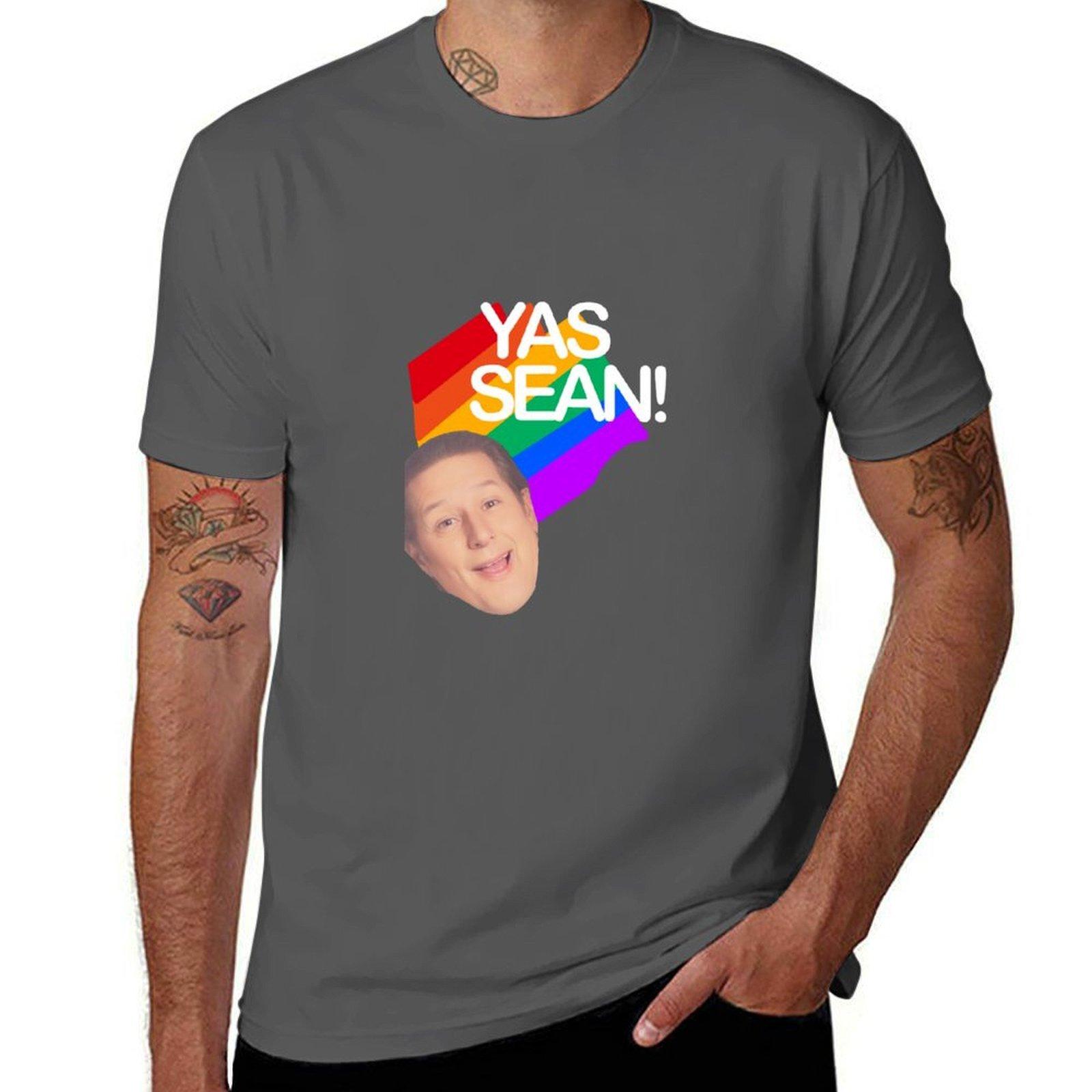 

Yas Sean T-Shirt cotton t shirts high quality t shirt men 100% cotton luxury brand man t shirt cotton T-Shirt 4XL