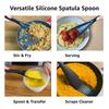 Heat-Resistant Silicone Spatula Seamless Non-Stick Shovel Scratch-Free Kitchen Utensil for Frying Serving Ice Scooping