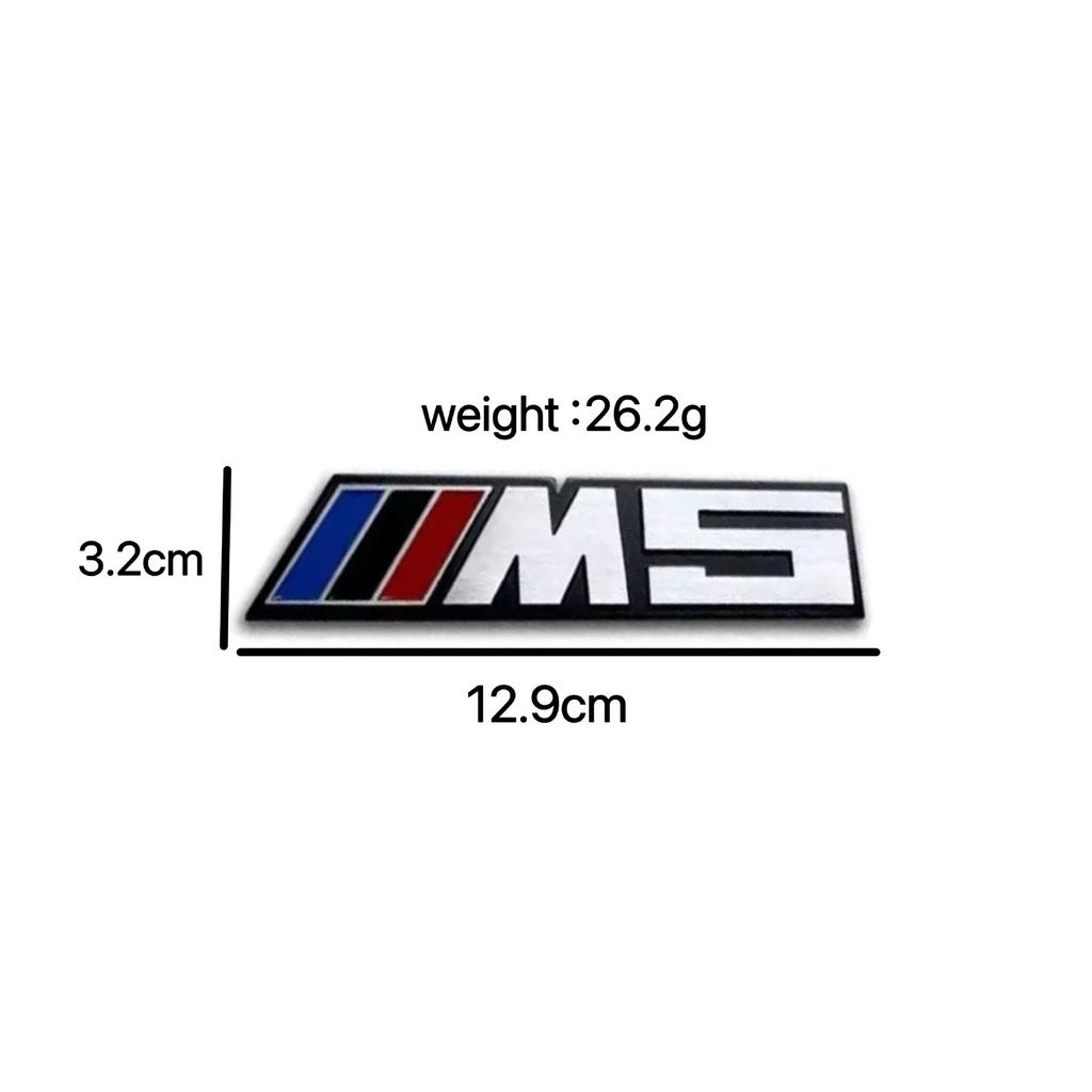 3D Aluminum Car Badge Emblem Sticker For BMW M Power M3 M5 G30 F30 F31 E36 E87 E60 E46 E91 X1 X3 X5 E53 Auto-Styling Accessories