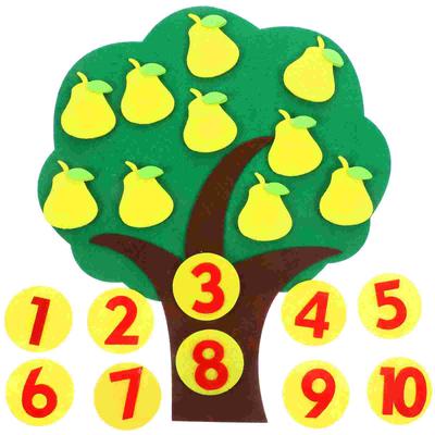 Felt Material Math Toy For Learning Numbers Counting Fruit Tree Educational Supplies Preschool Teaching Tools Non Woven Fabric
