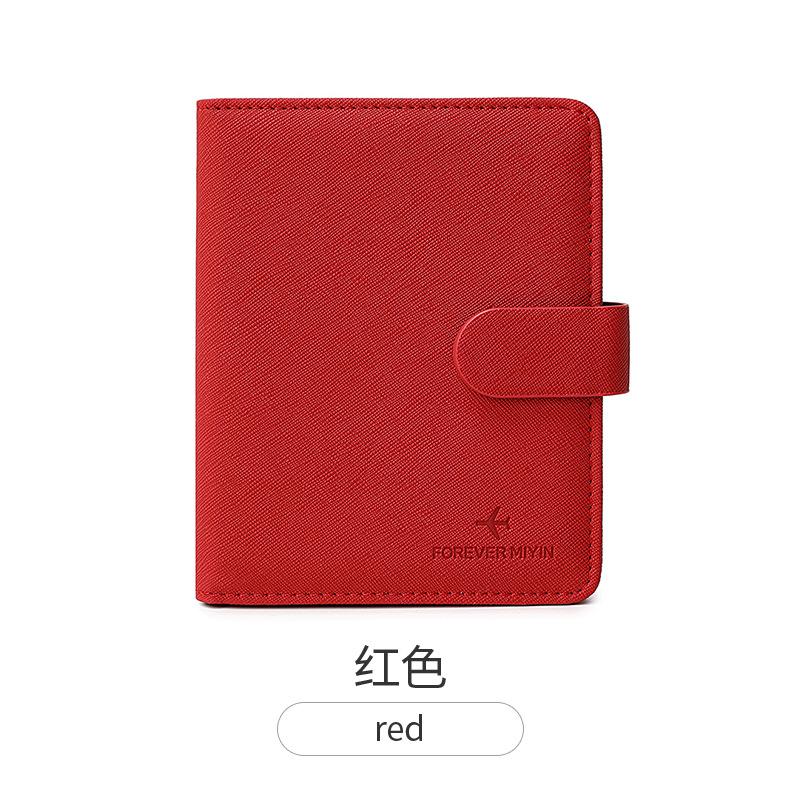 

Новый кошелек для паспорта Многофункциональная сумка для кредитных карт и ID Тонкий портативный дорожный держатель для паспорта красный