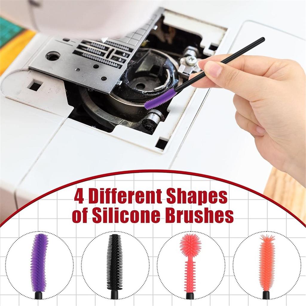 36 Pcs Sewing Machine Cleaning Kit Sewing Machine Repair Tools Include Silicone Brush, for Cleaning and Repair Machines