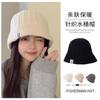 Hat Women'S Winter Knitted Bucket Hat Versatile Wool Hat Warm Ear Protection Washbasin Hat
