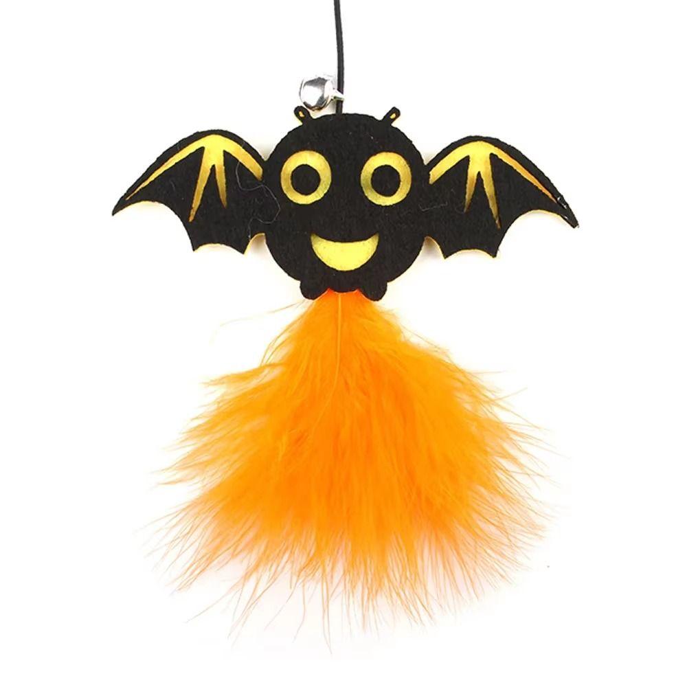 3Pcs Interactive Play Halloween Cat Wand Toy Funny Cat Teasing Stick Kitten Entertainment