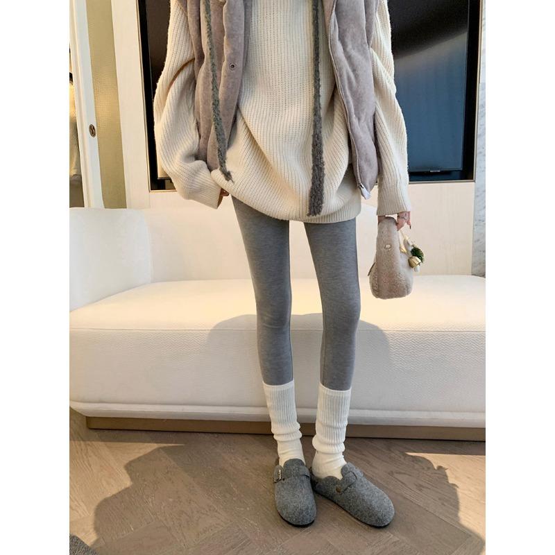 [] Two Versions~ Warm Inner Height Increase Mao Mao Single Shoes Women's Bag Head Half Slippers