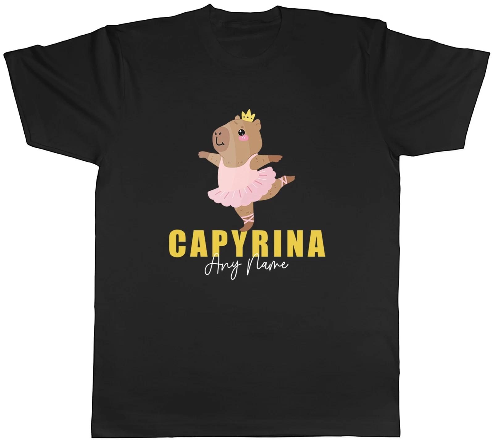 Personalised Any Name Capyrina Capybara Ballet Mens T-Shirt Tee Gift Top XXL