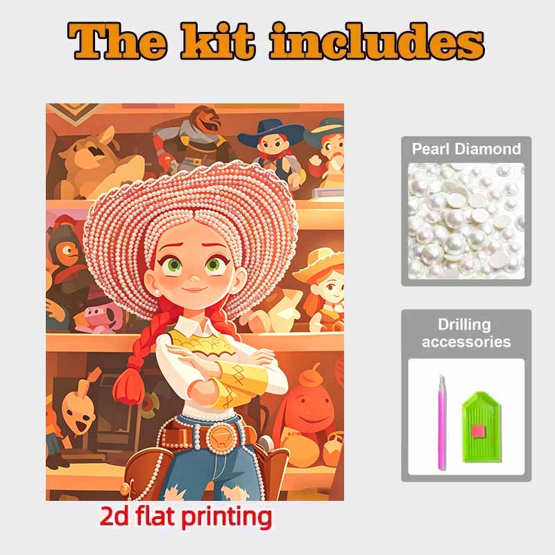 Disney Pearl Painting Toy Story Cowboy Hat Trish Art Kit Adult Beginner Home Wall Decor Special Shape