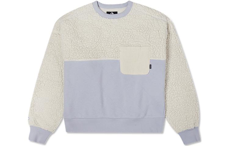 Converse Sweatshirts Women s Milk White Crew Neck Moderate Regular 10022348-A04 L