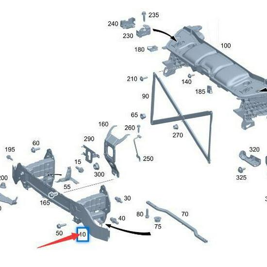 Front Bumper Frame for Mercedes-Benz GLE W167