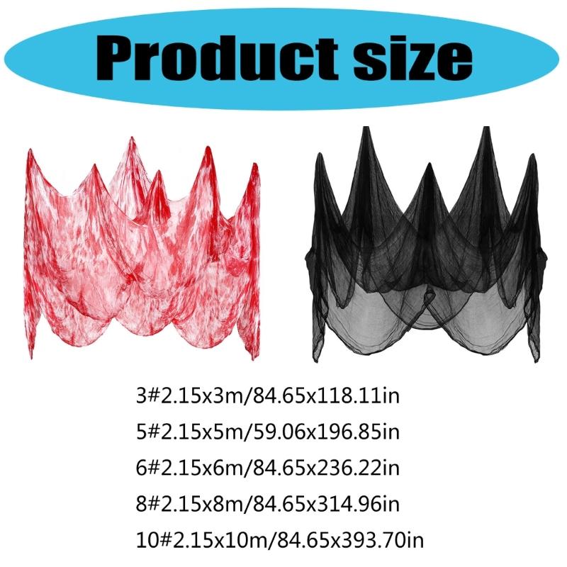 Halloween Decoration Coarse Gauze Fabric For Scary Party Home Office Classroom Horror Atmospheres Setups