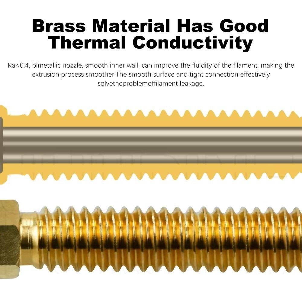 1pcs Brass Ceramic Hotend Nozzle Bimetallic Upgrade Parts Hotend Kit for Elegoo Centauri Carbon