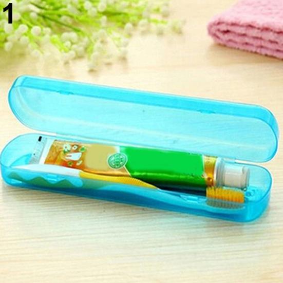 Portable Travel Camping Toothbrush Toothpaste Storage Box Protective Cover Case