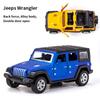 1/36 Scale Alloy JEEPS Wrangler Car Model Simulation Off-road Vehicle Pull Back Car Decoration Ornaments Collection Toys For Children