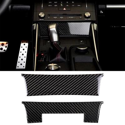For Lexus IS250 2013- Car Center Console Decoration Cover Sticker Carbon Fiber Decal Trim Auto Interior Accessories