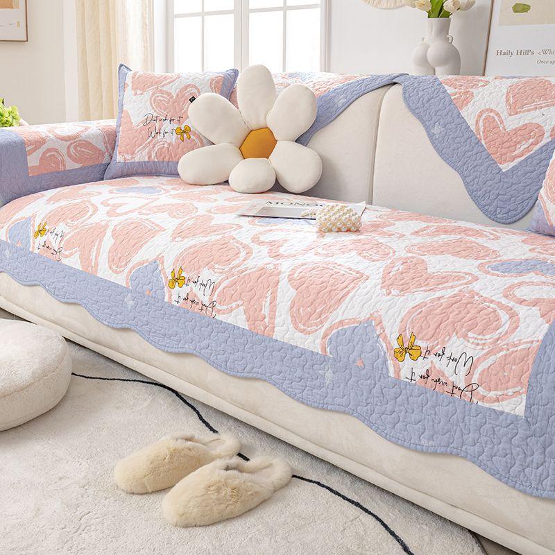 

Подушка для дивана Four Seasons Обычная ткань Хлопок Европейская пасторальная нескользящая подушка Чехол для дивана Чехол для дивана Полотенце Весь хлопок. 70*70