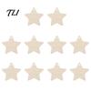 Creative Graffiti Wood Shapes 10Pcs 2D Wooden Christmas Ornaments, Blank DIY Craft Hanging Tags, Unfinished Blanks Tree Decorations, Slices