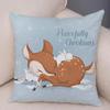 Cute Cartoon Giraffe Fox Reindeer Pillow Cover Nordic Children's Room Decoration Sofa Home Animal Cushion