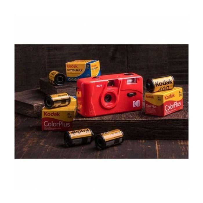 Appareil photo argentique - kodak - m35 - 35mm - rouge - rechargeable