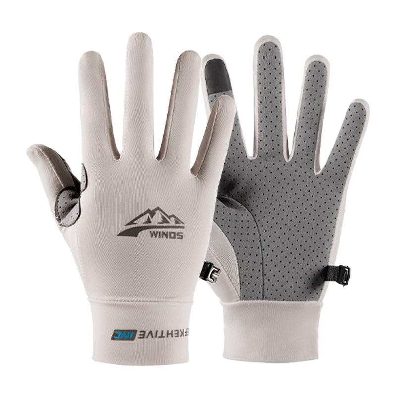 Unisex Outdoor Two-Finger Fishing Gloves: Thin, Wear-Resistant for Cycling, Mountaineering, Sports, and Delivery Riders.