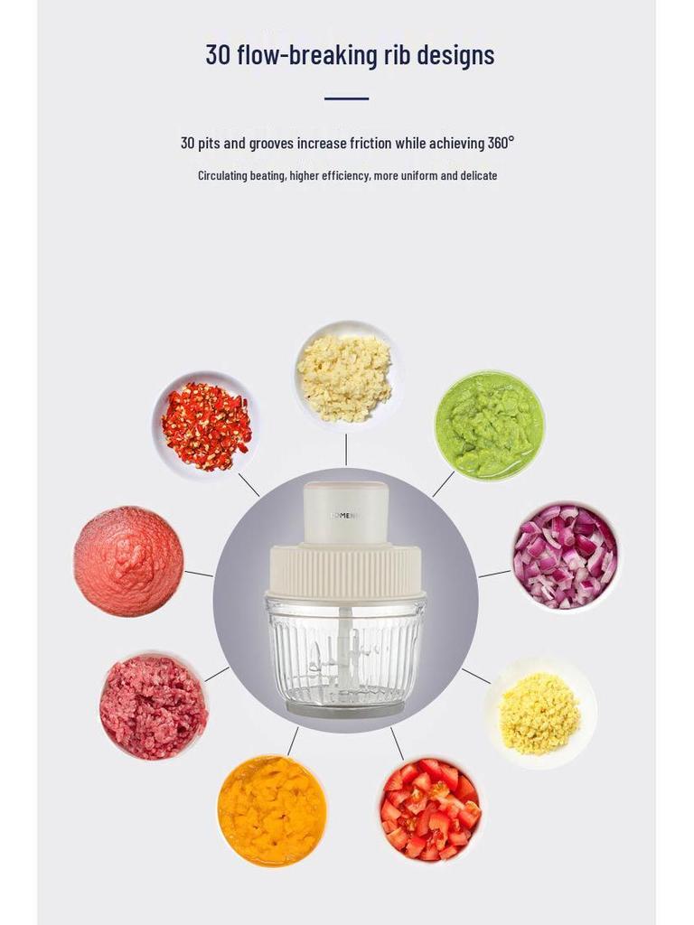 CROSS 110V Hochleistungs Elektrischer Fleischwolf & Hackfleischwolf aus Edelstahl mit Doppelgeschwindigkeit - Multifunktionaler Food Processor für den Heimgebrauch