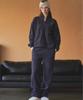 Iteoneolmomeonteu Soft Terry Half Zip & Sweatpants_ Navy