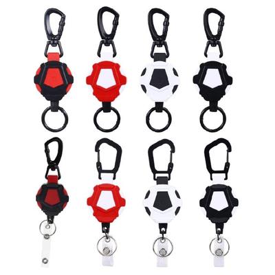 Retractable Keychain, ID-Badge-Reel, Retractable Badge Holder Steel Cord Keyring